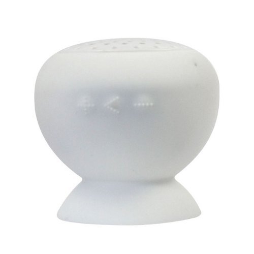 TINYPONY Waterproof Mini Mushroom Wireless Bluetooth Speaker (White)