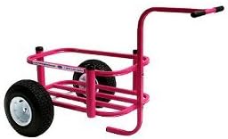 Reels on Wheels BUDDY-Pink Beach Buddy Pink Powder Coat Cart 15"x26" 3-rod Holder