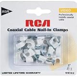 RCA VH102B Coaxial Cable Nail-In Clamps (20 pack)