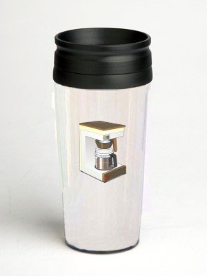 16 oz. Double Wall Insulated Tumbler with coffee maker - Paper Insert