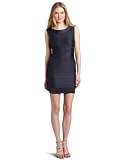 French Connection Women's Ribbon Knits Short Sleeve Dress, Blue, 8