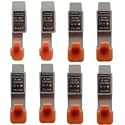 8 Pack (2 Black / 6 Colour) for Canon Bubble Jet S330 Photo / S 330 Photo / BJ S300 Photo Compatibles BCI-24BK / BCI-24C ink cartridges by GFS