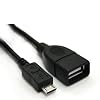 USB-OTG-Adapterkabel Adapter-Kabel Micro-USB-Stecker Typ B / USB-Kupplung Buchse Typ A