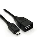 USB-OTG-Adapterkabel Adapter-Kabel Micro-USB-Stecker Typ B / USB-Kupplung Buchse Typ A