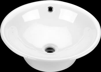 Vessel Sinks White Vitreous in. dia.