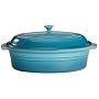Le Creuset Stoneware 5-3/4-Quart Covered Oval Baking Dish, Caribbean