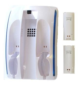 Battery / Nunchuck Controller / Wii Docking, Cooling, Charging Station w/ 2 Rechargeable Battery Packs