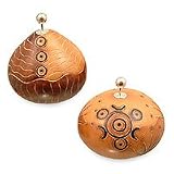 Mate gourd boxes, 'Alien Messages' (pair)