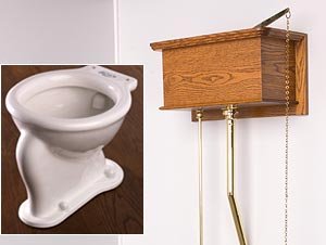 Buy Picture Frame High Tank Toilet - Traditional Bowl - Lacquered Brass (Mac the Antique Plumber Toilets, Plumbing, Toilets & Bidets, Toilets)