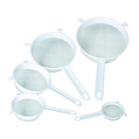 Kitchen Craft Round Nylon Mesh Plastic Strainer, 20cm