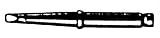 Weller Soldering Tip, 0.125, 700 Degrees, CT5 Series