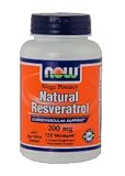 Now Foods Natural Resveratrol 200 mg Mega Potency 120 Vcaps (Multi-Pack)
