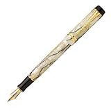 Parker Duofold Pearl & Black Centennial Fountain Pen Medium Nib