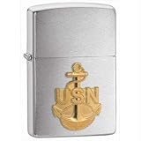 Brushed Chrome, Navy Anchor Emblem