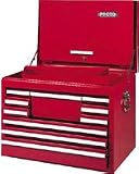 Proto 44102 26-1/4Wx17-1/2Dx19-1/4H Red Standard-Duty 10-Drawer Drop-Front Top Chest
