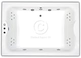 Pegasus Zeus Chromotherapy Whirlpool Bath, 1950x1350mm, Opt1