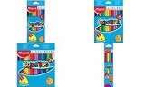 MAPED - crayons couleur COLOR'PEPS, triangulaire, �tui de 6 encarton, mine douce et tr�s r�sistante, couleur de la manche dans la couleur de l'encre,diam�tre de m - Maped - :. 