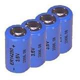 1/2AA Size Lithium Batteries, 4 pack