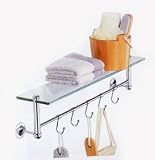 Glass Shelf With Hooks