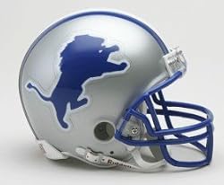 Detroit Lions 1983-2002 Throwback Replica Mini Helmet w/ Z2B Face Mask - Football Sports Merchandise