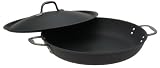 Calphalon Commercial Hard-Anodized 14-Inch Paella Pan with Lid