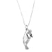 Sterling Silver One Sided Manatee Sea Cow Necklace