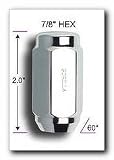 Gorilla Lifetime Chrome Plated Lug Nuts, Duplex Acorn Bulge 7/8 Hex, 14mm x 1.50, 4 per pkg