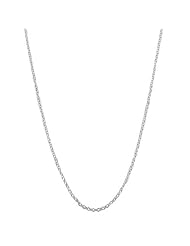 14 Karat White Gold Cable Chain (18 inch)
