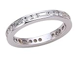 1.20 cts Baguette Diamonds Eternity Band - Platinum, 18kt White or Yellow Gold