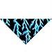 Zan Headgear 3-In-1 Headwear BDC012 3-in-1 Head & Neck Cooler, 100% Cotton, Blue Lightning
