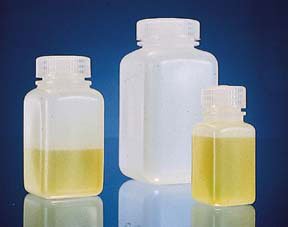 Thermo Scientific Nalgene Wide-Mouth Square HDPE Bottle; Capacity: 2 oz. (60mL)