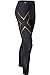 2XU Men's Elite MCS Compression Tights, Black/Gold, Small