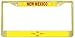New Mexico State Flag Gold Tone Metal License Plate Frame Holder