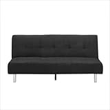 Puzzle Jett Convertible Sofa with Black Legs Upholstery: Linen