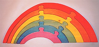 Wooden Educational Jig Saw Puzzle Large Rainbow 314EfBOb2CL Wooden Educational Jig Saw Puzzle Large Rainbow