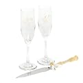50th Anniversary Flute and Cake Server Set