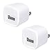 Wall Charger, 2 Pack FreedomTech USB AC Universal Power Home Wall Travel Charger Adapter for iPhone 6 Plus 4 5 4S Samsung Galaxy S 2 3 4 5 Note 2 3 4 5 HTC iOS8 (White)