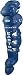 Easton Men's Stealth Intermediate Leg Guard (Black/Silver)