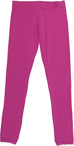 French Toast School Uniform Girls Ankle Length Leggings with Lace Trim