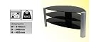 S&C Group Universal LCD Plasma TV Stand 32"-37" Black  SC-ZIN231265-BKI