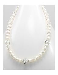 Fresh Water Pearl Necklace In Brass