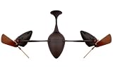 Matthews Fan AR-BZ-WD-STD Ar Ruthiane Bronze Contemporary Ceiling Fan 48 Span - FREE SHIPPING