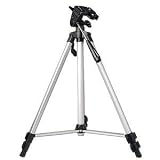 Kinamax GN-BGTR Professional 53-Inch Camera Tripod Lightweight Aluminum with Retractable legs and Bubble Level (Silver)