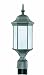 Thomas Lighting Pl9060-7 Hawthorne One-Light Energy Star Certified Outdoor Post Lantern, Matte Black