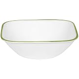 Corelle Bamboo Leaf Square Round 22-Ounce Soup Cereal Bowl by Corelle