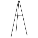 Quartet 21E Bronze Finish Steel Easel, 72 High, Folds to 4w x1d x72h