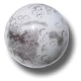 Iridescent Moon Marble with Craters and Mares, 5 in a Pouch, Half Inch Diameter