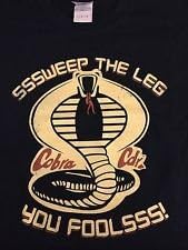 July 2015 Nerd Block Karate Kid Cobra Kai Sweep the Legs Large T-shirt ~ New!