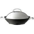 Circulon Infinite Hard Anodised Covered Stirfry Wok, 36 cm