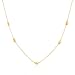 10K Yellow Gold Rolo Necklace w/Diamond Cut Design 17''